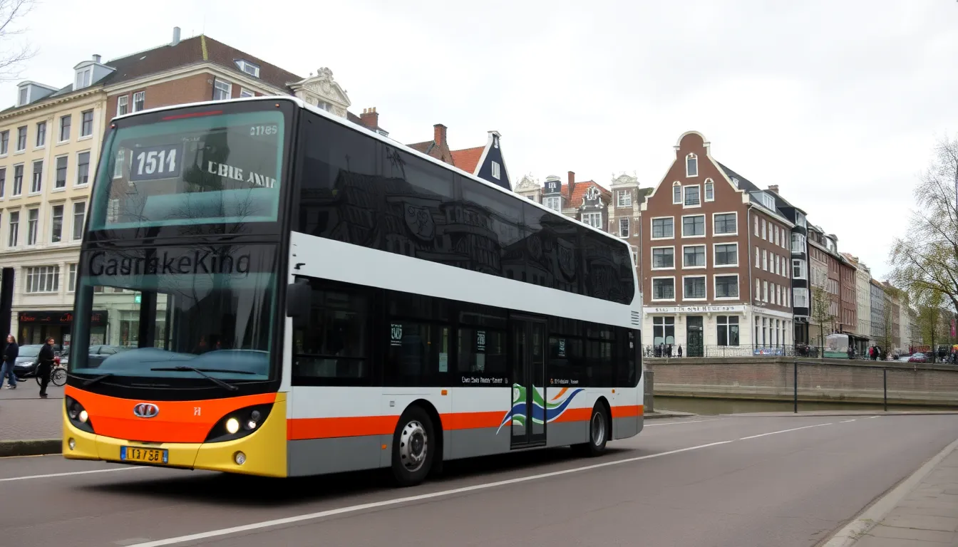 ônibus em Amsterdã