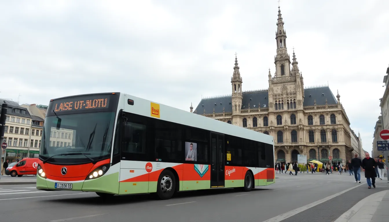 ônibus em Bruxelas