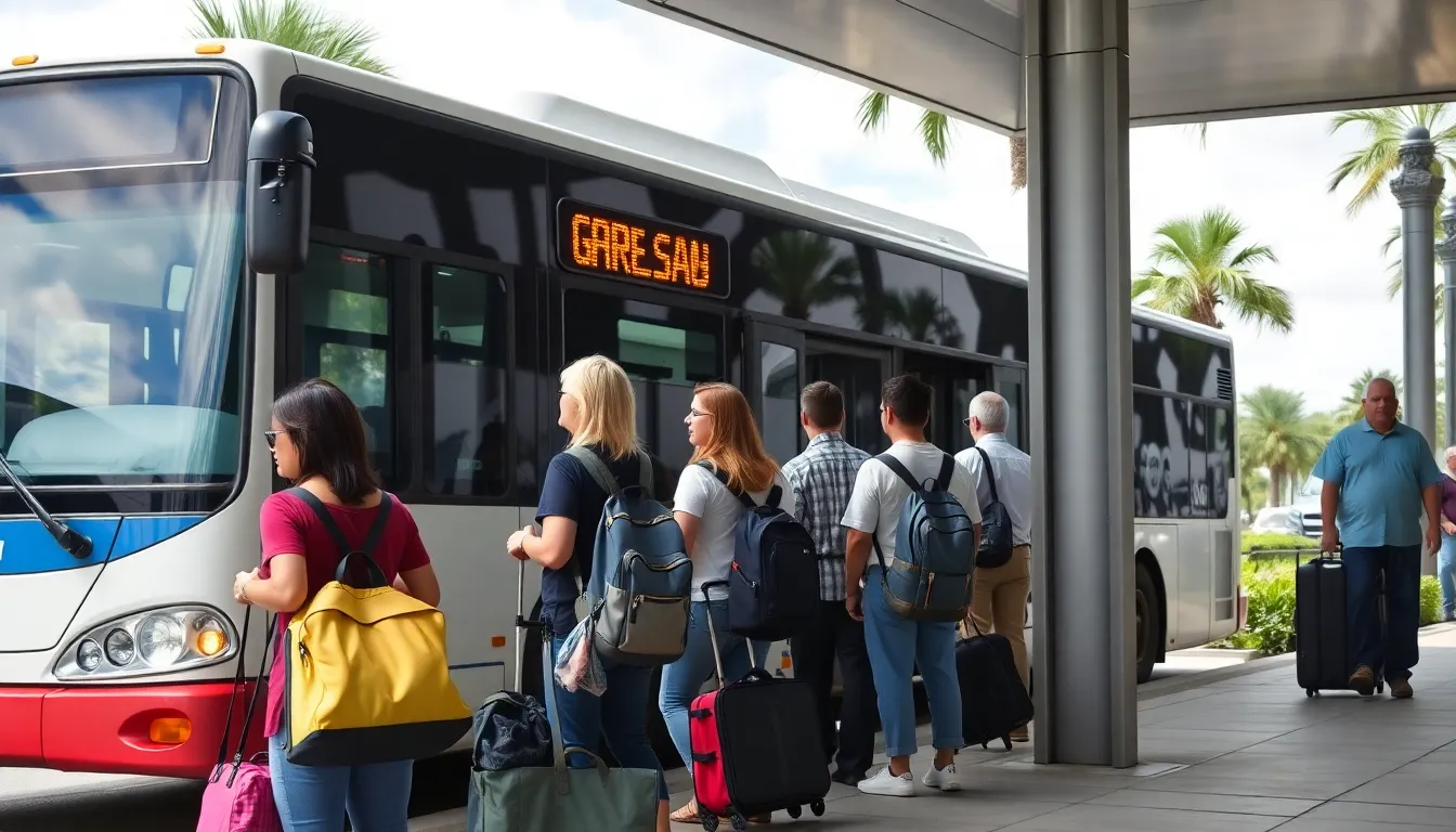 ônibus em Orlando para compras