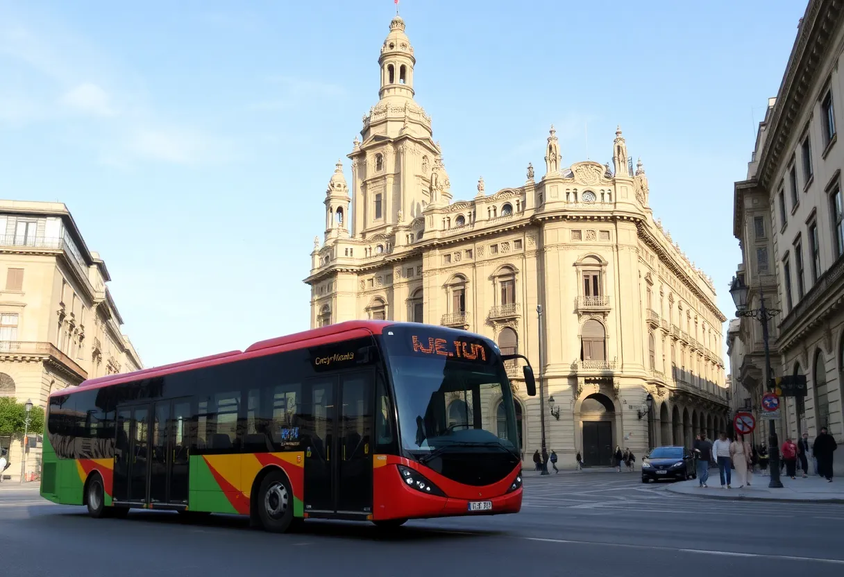 ônibus em Sevilha