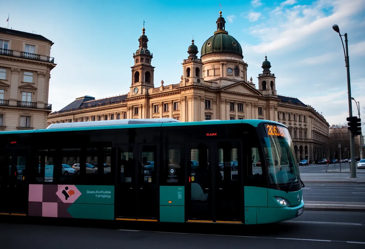 ônibus em Varsóvia
