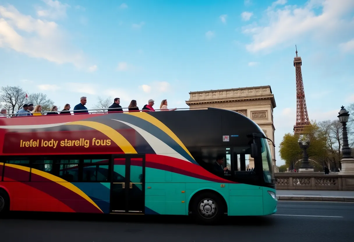 ônibus turísticos em Paris