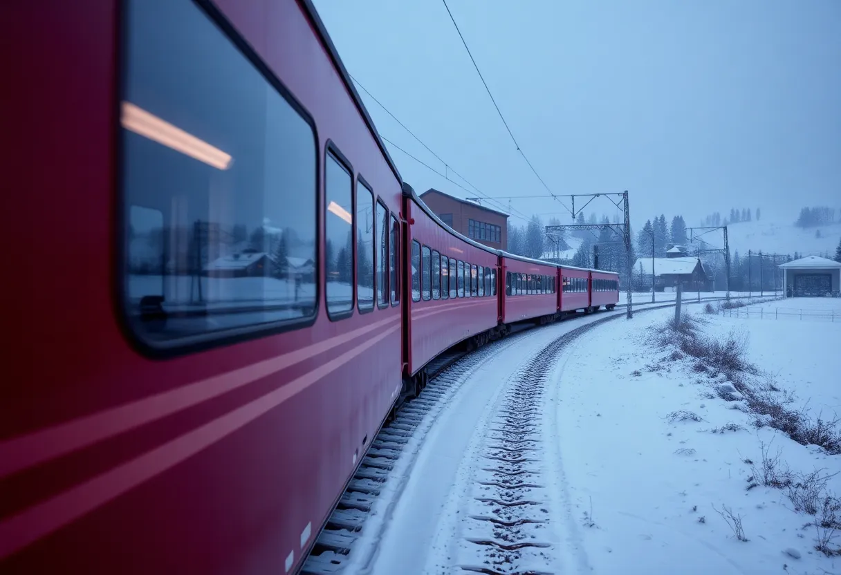 passagens de trem para explorar a europa durante o inverno