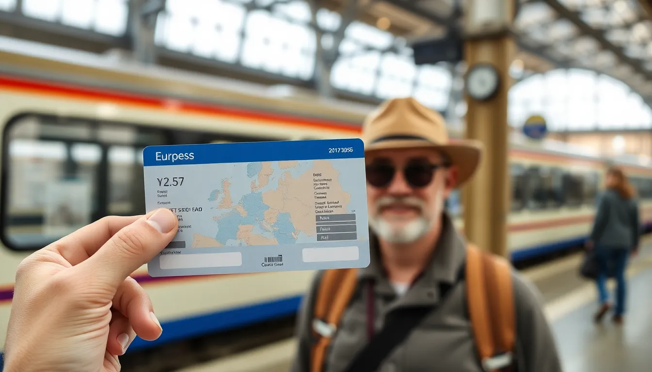 passes de trem na Europa