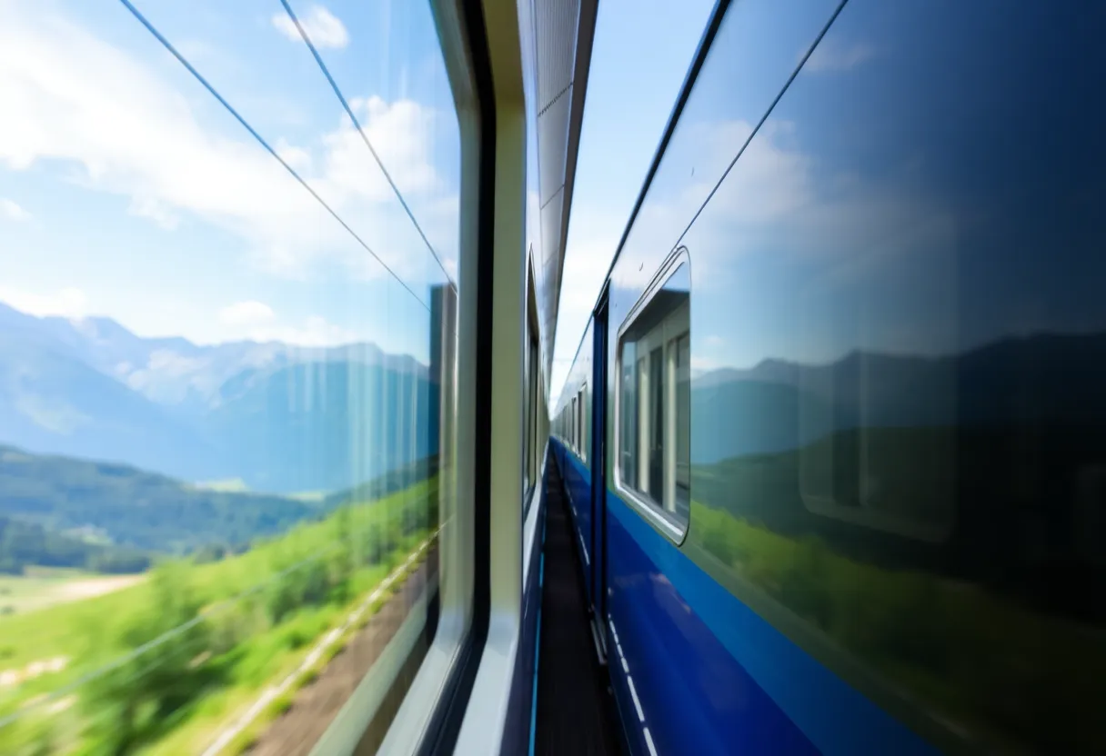 rota Budapest-Lucerna de trem