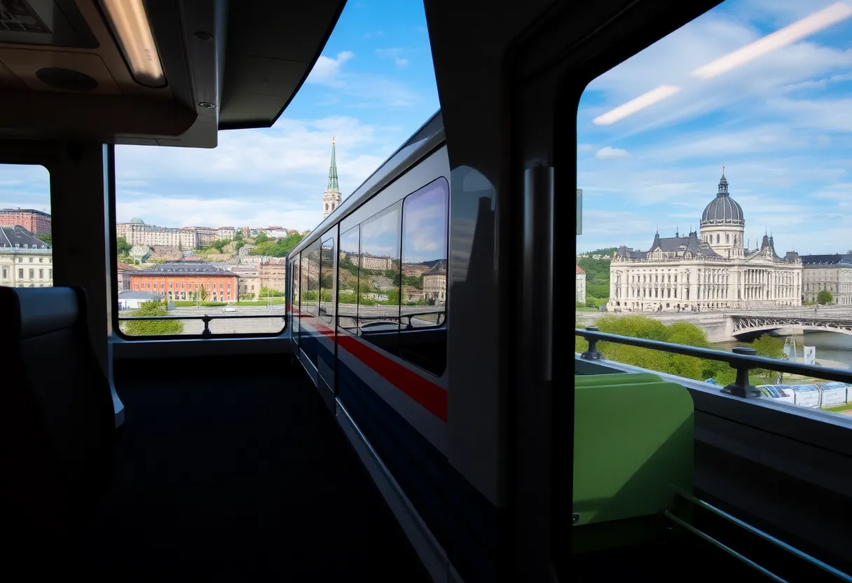 rota Budapeste-Viena de trem