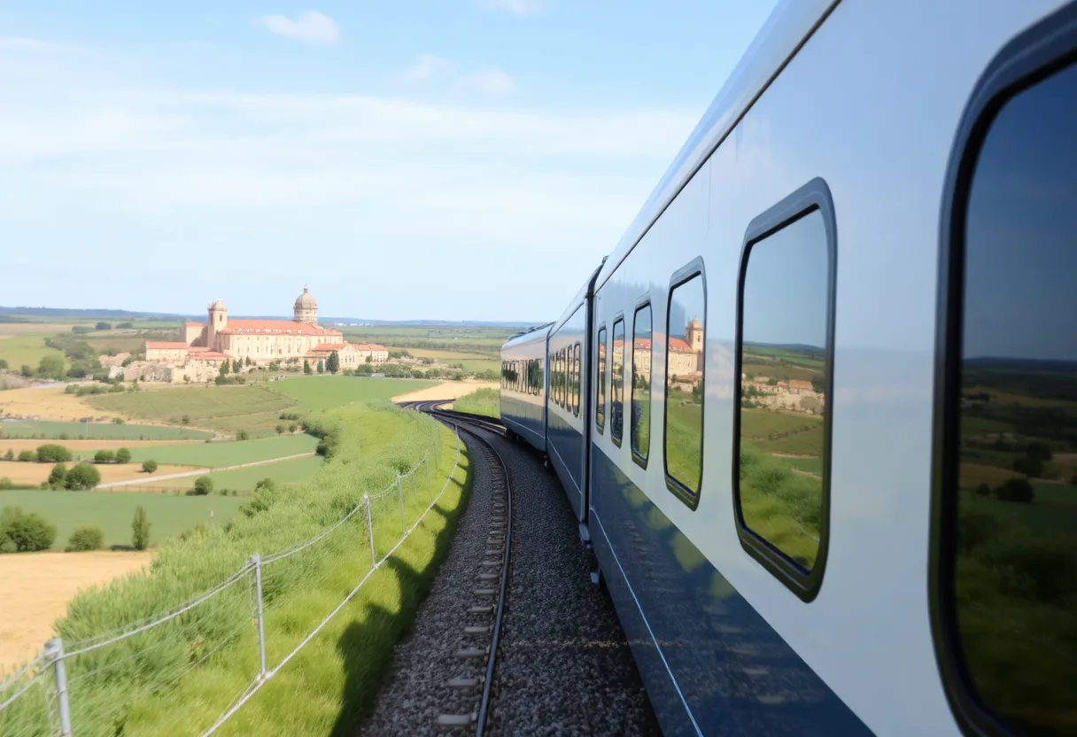 rota Lisboa-Évora de trem