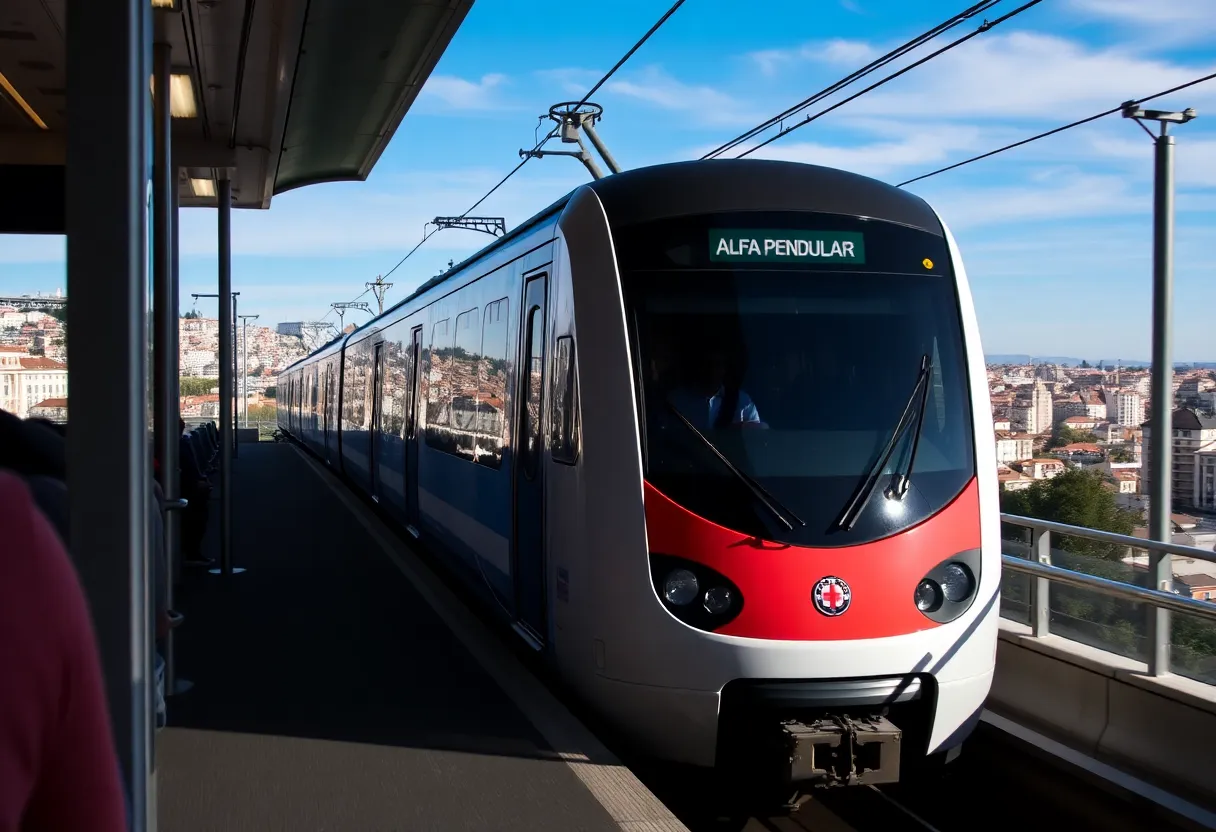 rota Lisboa-Porto via Alfa Pendular