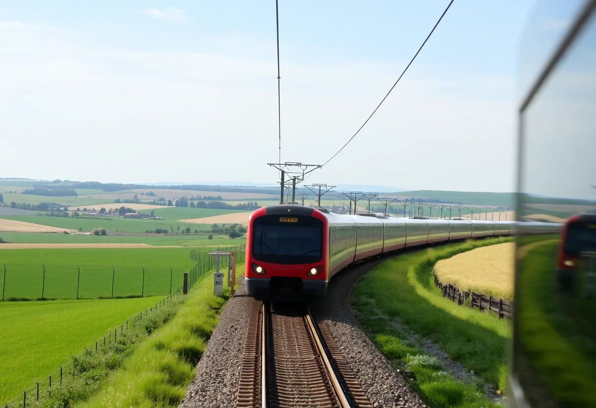 rota Milão-Veneza de trem
