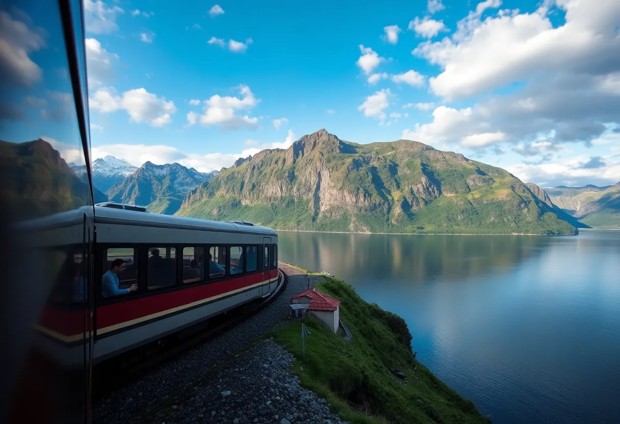 rota Oslo-Bergen de trem