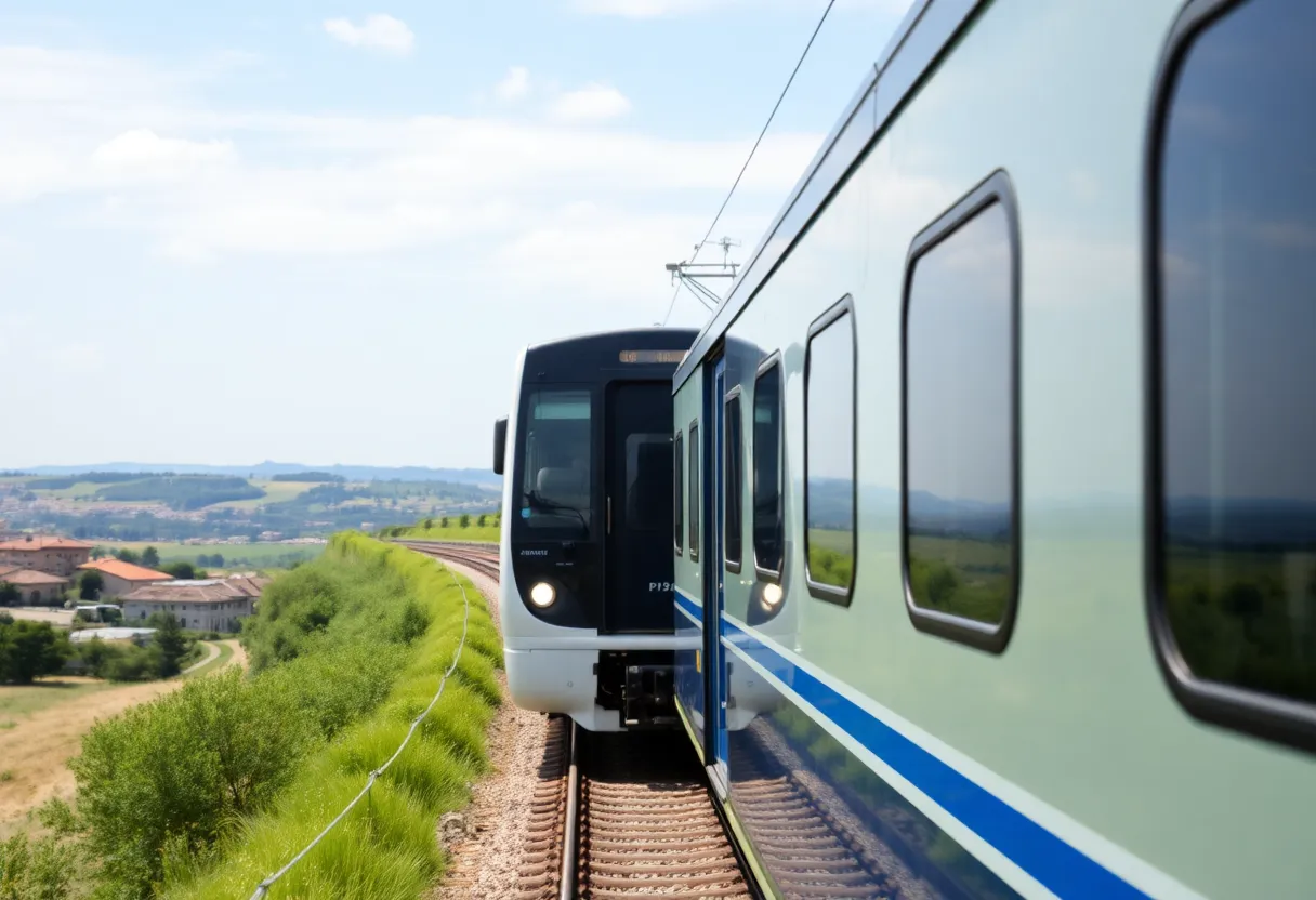 rota Roma-Nápoles de trem