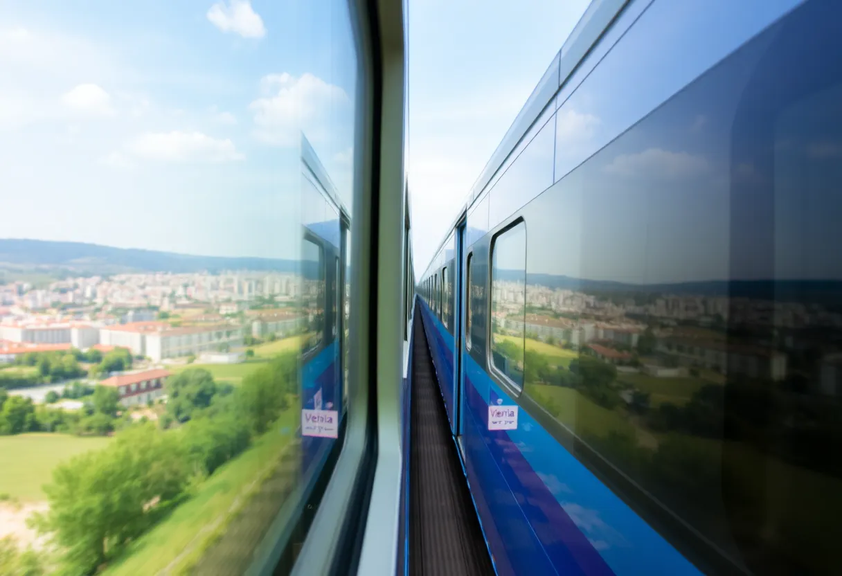 rota Vienna-Sofia de trem