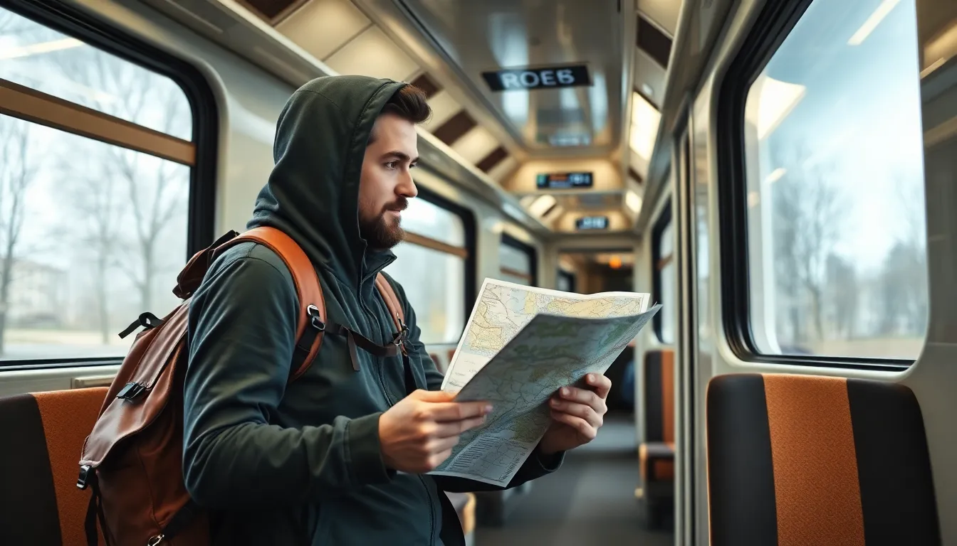 viagem de trem econômica Europa