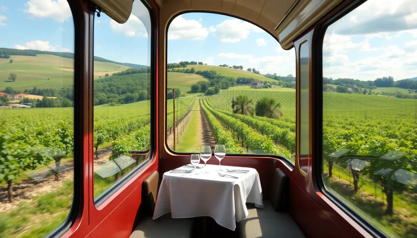 viagem de trem gastronômica Europa