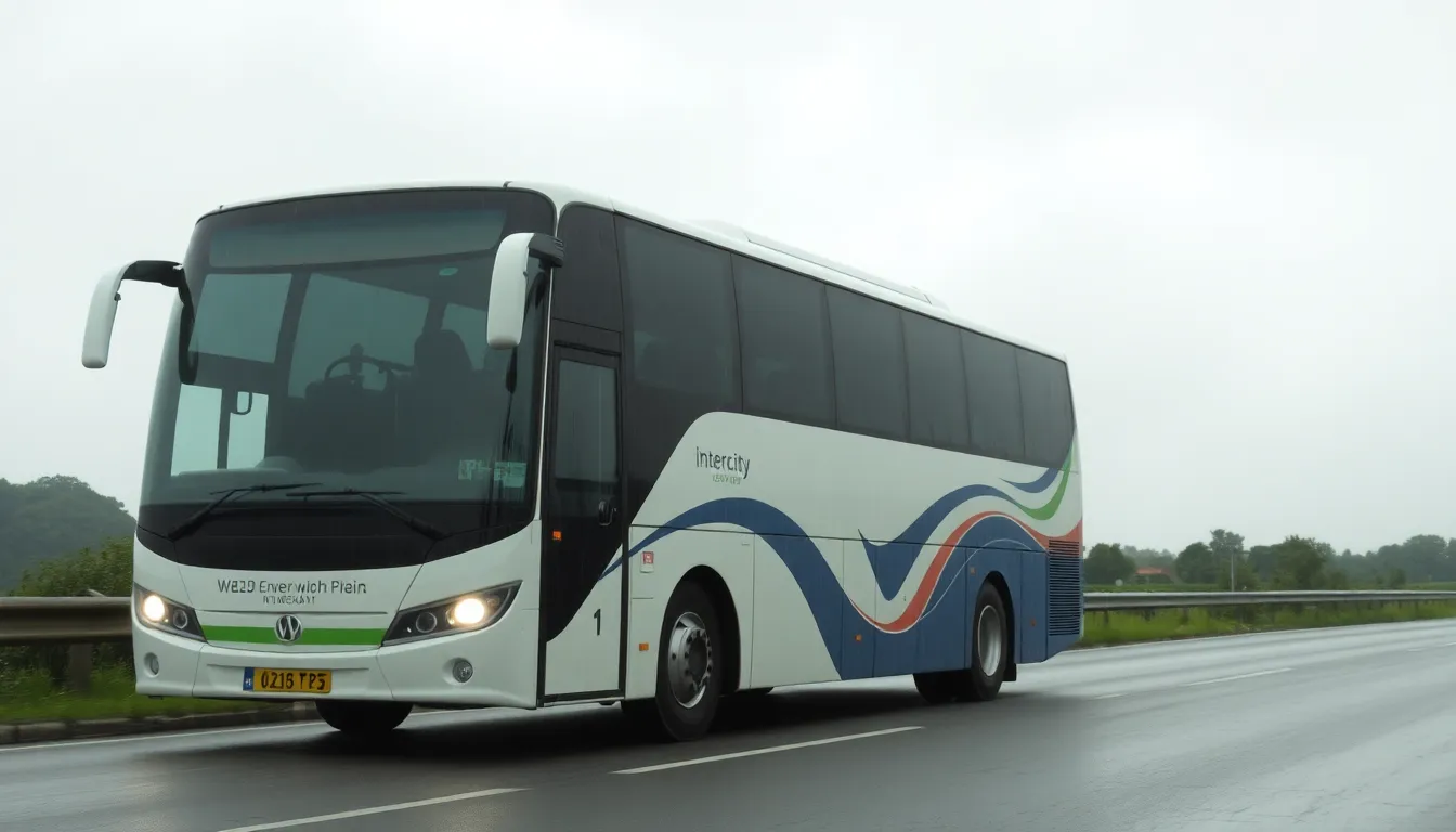 viajando de ônibus na temporada de chuvas